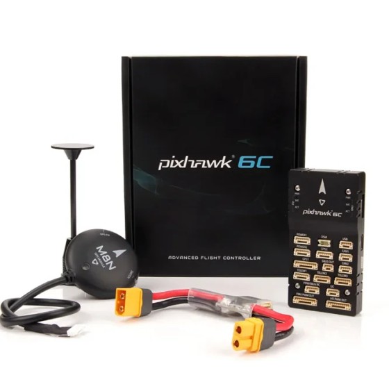 New Holybro Pixhawk 6C Autopilot Flight Controller FC Aluminum Case PM02/PM07+M8N for RC FPV Multicopter Drone Quadcopter Plane